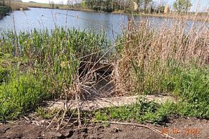 Вид на водопропускное устройство